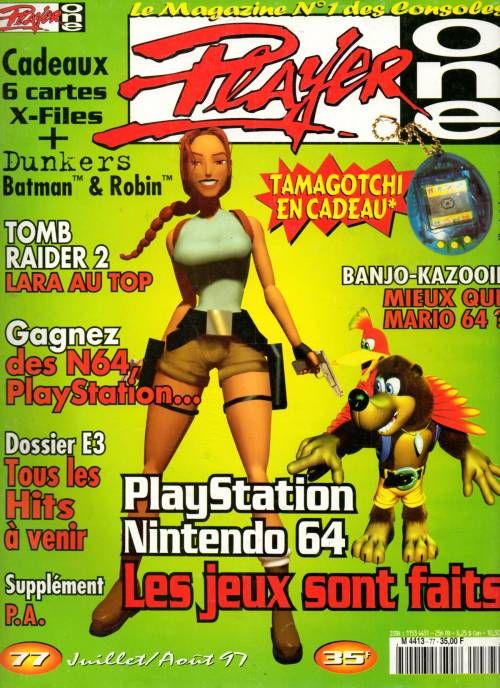 Player One (French) #77, July ‘97 - 'Tomb Raider 2’...