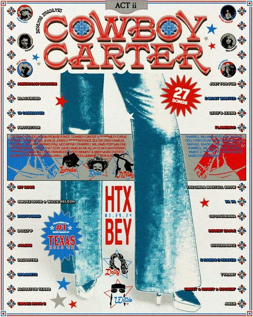 Beyoncé – Cowboy Carter album release poster