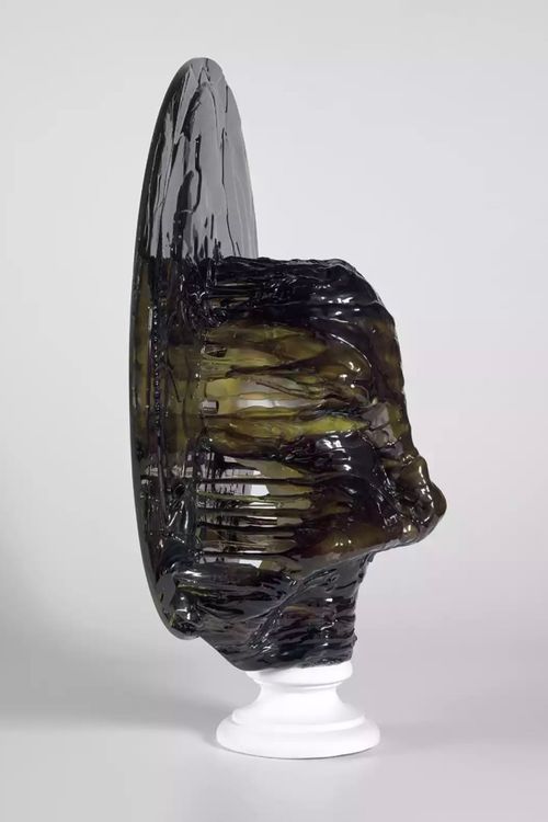 melting fiberglass sculptures by Nick Van Woert