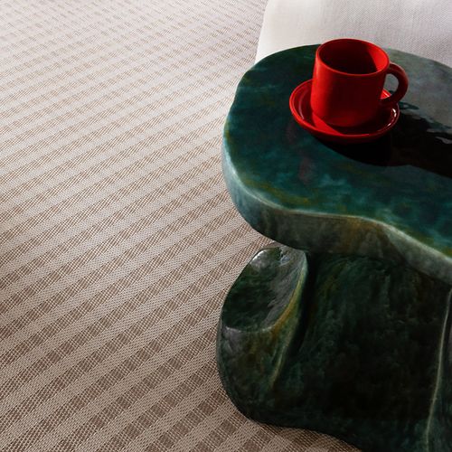 Graphic flooring by Bolon among 11 new products on Dezeen Showro