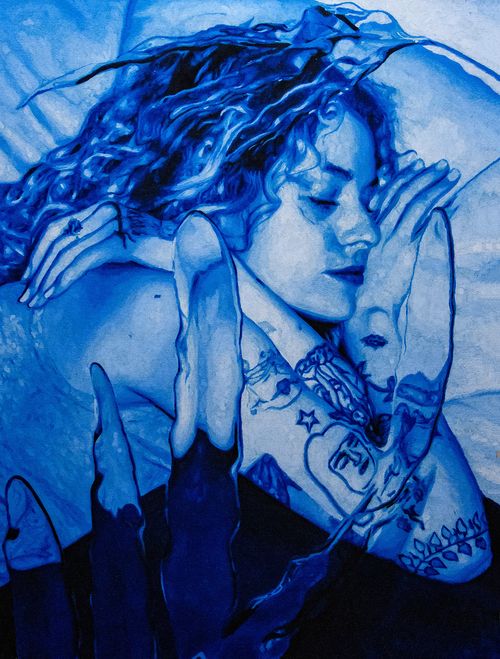 “Cobalt Blues” by Artist Karen Ösp Pálsdóttir