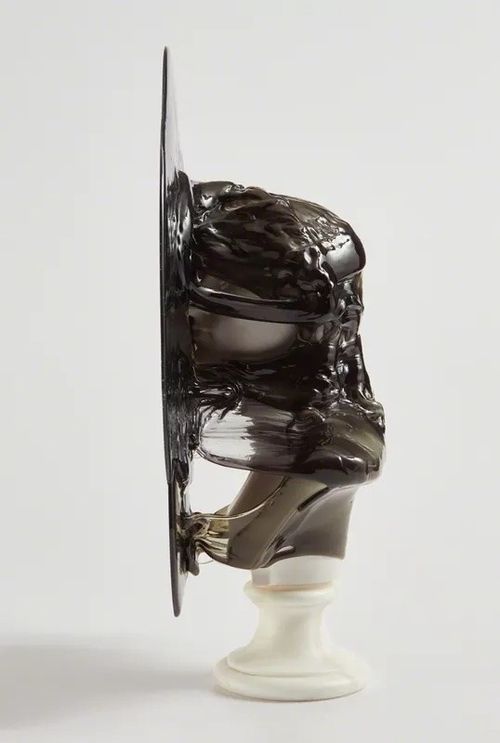 melting fiberglass sculptures by Nick Van Woert